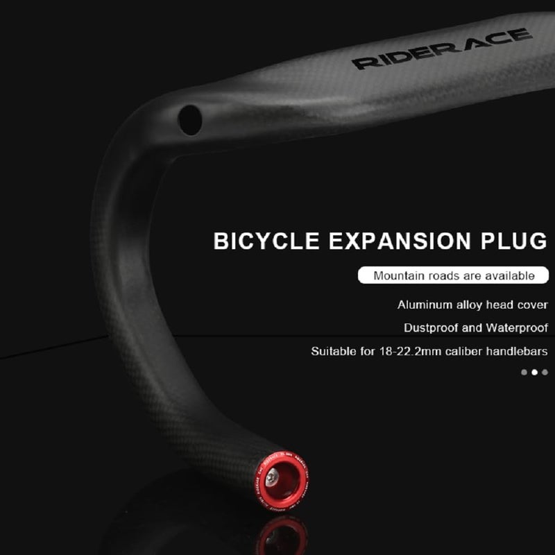 riderace Bicycle Handlebar Plugs for Mountain Bikes, Road Bikes, and Fixed-Gear Bikes, for Safety and Anti-Fall Protection, Easy to Install. - Image 3